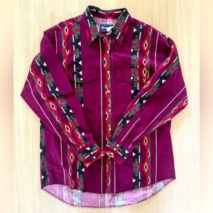 Vintage Wrangler Western pearl snap button down